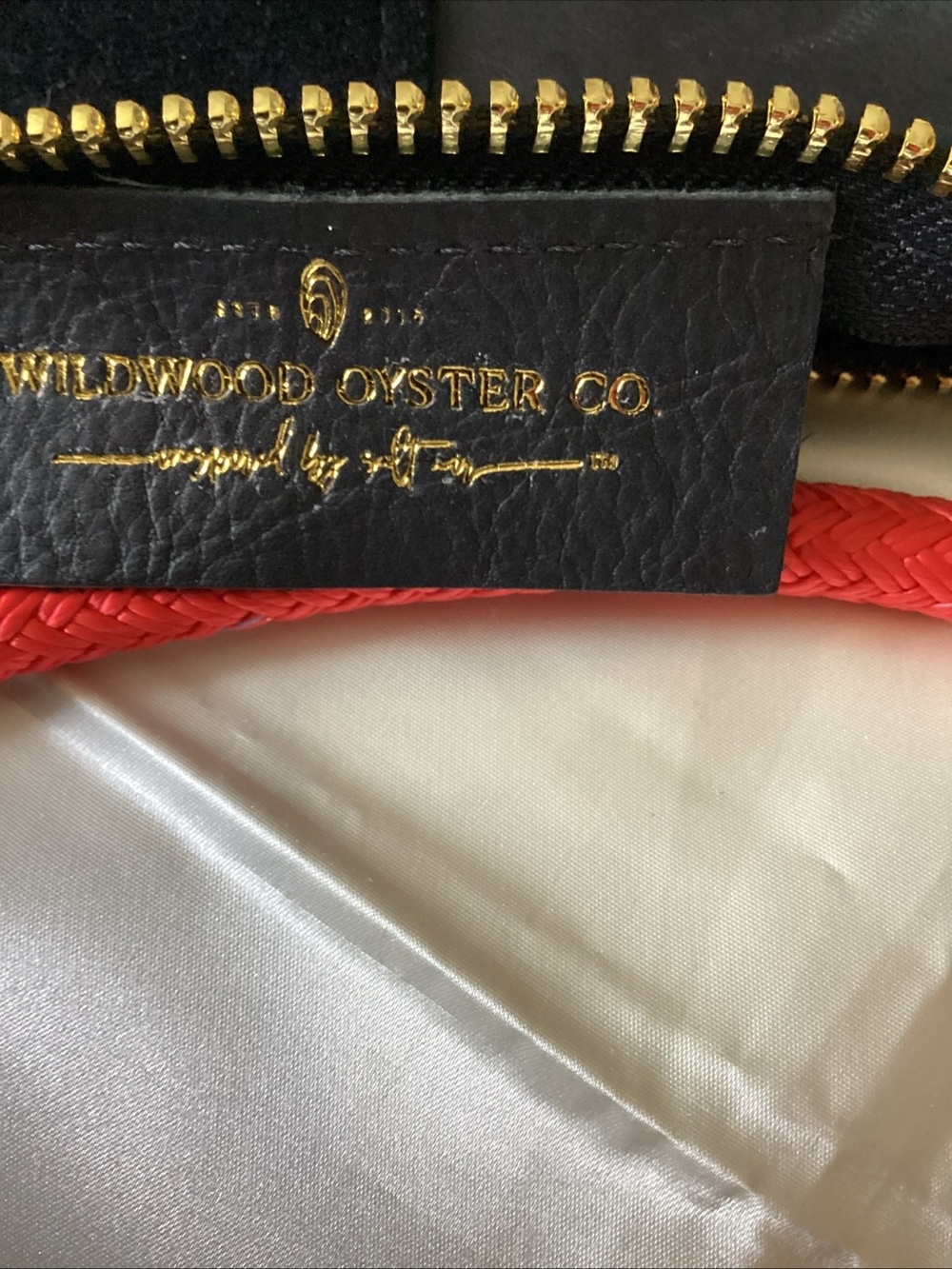 Wildwood Oyster Co leather & suede coastal Maine bag - Picture 5 of 9
